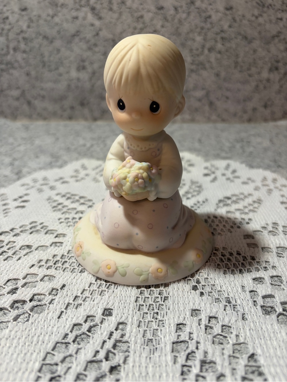 Precious Moments Figurine "Thinking of You is What I Really Like to Do" 1989